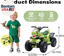 Dinosaur-Themed 12V Electric Ride-On ATV for Kids with Music