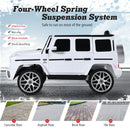 Mercedes-Benz G63 12V Ride-On Car for Kids with Remote Control and Music - White