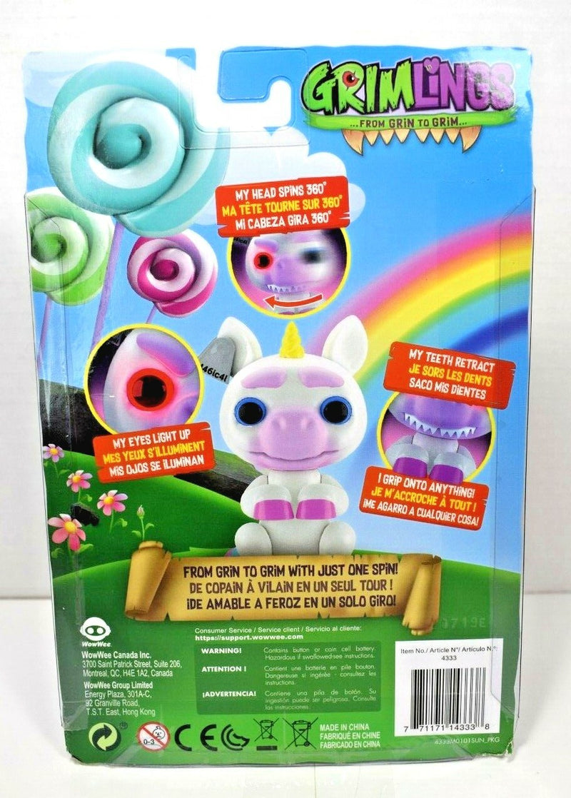 Fingerlings Grimlings Evil Gigi Interactive Unicorn Toy