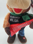 Animated Guitar Playing Cow with Jingle Bells Dance