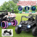 24V Dual Seat Electric Toy Car Truck 22" UTV with Remote Control and Sound Features