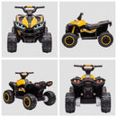 Electric Battery-Powered 4-Wheel ATV Ride-On Toy for Kids - Yellow