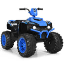 Navy 12V Kids 4-Wheeler ATV Quad Ride-On Car with LED Lights and Music