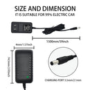 12V Power Charger for Ride-On Vehicles, Children's Cars, ATV and Tractor