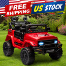 12V Electric Ride-On Truck for Kids - Remote-Controlled Vehicle with Spring Suspension