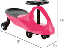 Lil’ Rider Hot Pink Wiggle Car for Kids 3 and Older