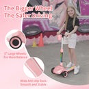 Kid-Friendly Electric Scooter with Triple LED Wheels, Safe 5MPH Speed, and LCD Display