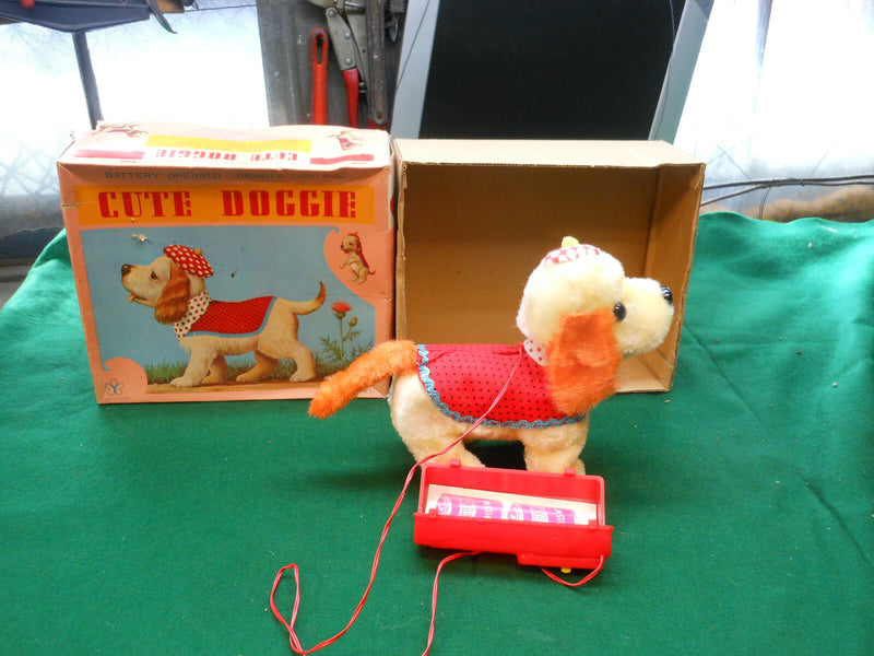Fully Working Tiny Spaniel Remote Control Fur-Covered Toy with Action and Box
