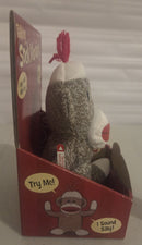 Interactive Sock Monkey Plush Toy with Talking Feature "I Repeat What You Say"