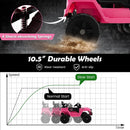 Chic Pink Electric Ride-On Car for Kids: 12V, Remote Control, Spring Suspension, LED Lights