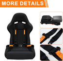 4-Point Safety Harness Set for Go Karts, UTVs, ATVs, and Racing - Black