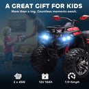 Aosom 12V Children's Electric ATV Quad Ride-On Vehicle 5 MPH Red