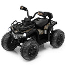 12V Electric 4-Wheel ATV for Kids with Dual Speeds, MP3, and Headlights - Black