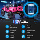 12V Electric Car for Kids with Parental Control and 2-Seater Truck Cover