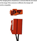 12V Square Plug Adapter Charger for Kids' Ride-On Cars and Toys, 1000mA | Red