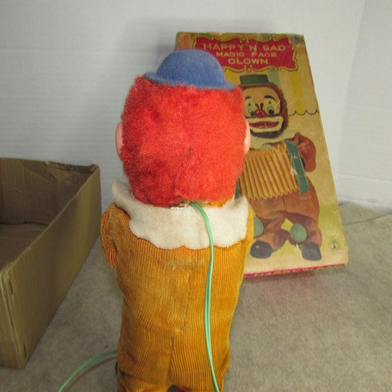 Battery Operated Magic Face Clown Toy with Happy and Sad Expressions in Original Box from Japan