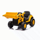 12V CAT Loader Children’s Ride-On Construction Tractor with Parental Remote Control - Yellow