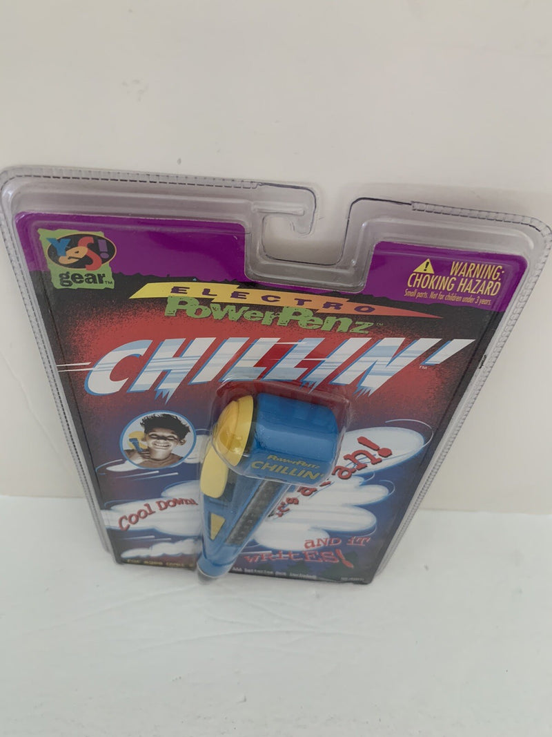 Vintage 1997 Blue Electric Powerpenz Gear Chillin Toy Rare Edition