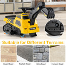 Multifunctional Excavator Ride-On Toy with Horn and Storytelling for Toddlers Aged 1.5 Years and Up