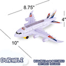 Illuminated Airplane Toy with Bump & Go Features, LED Lights, and Takeoff Sounds