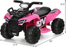 Pink Toddler Electric ATV: Rechargeable 6V, MP3 USB, Horn, Ages 18-36 Months