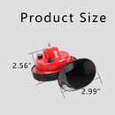Dual High-Performance 12V Snail Car Horns, 300DB Sound Output, Durable Tone Kit