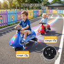 ELEMARA 12V Pedal-Activated Electric Wiggle Car with Flashing Bottom Light