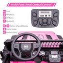 Pink 2-Seater Electric Ride-On Car for Kids with Remote Control - 24V - 2*120W
