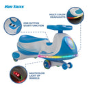 Flybar Kid Trax 6V Wiggle Car in Turquoise Blue for Children Aged 3 to 8