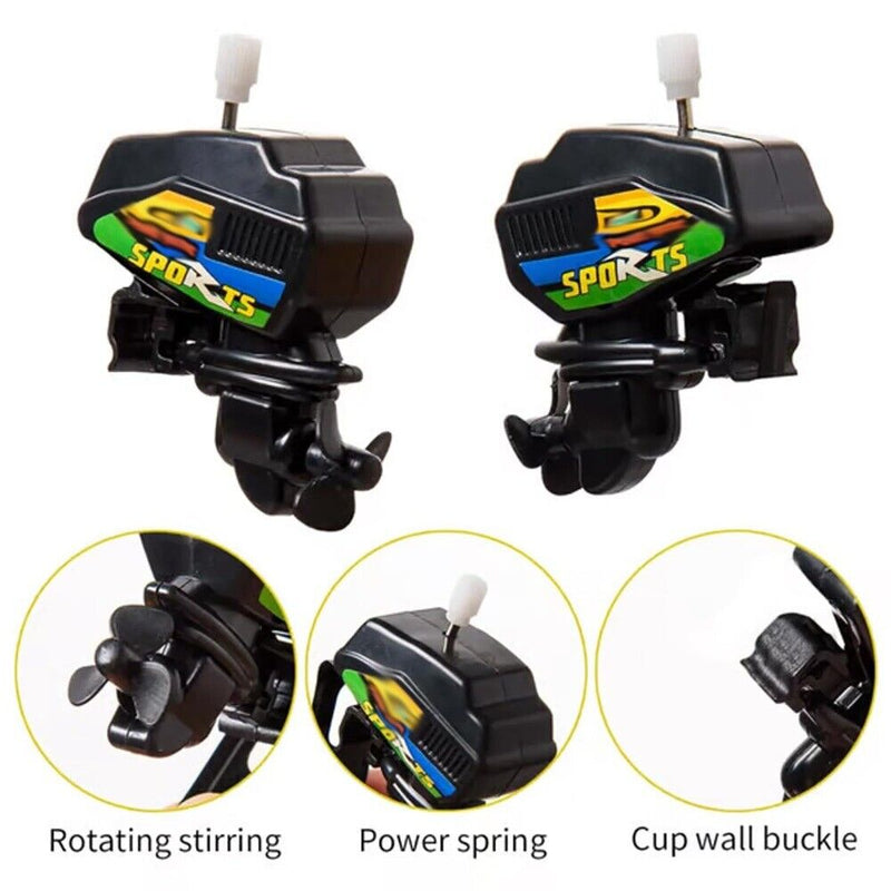 Mini Wind-Up Boat Motor Coffee Stirrer Mixer Novelty Gift