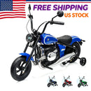 Kids 24V Electric Dirt Bike with Training Wheels and 200W Motor for 45 Minutes of Fun