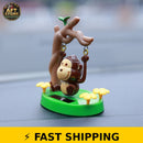 Solar-Powered Dancing Monkey Bobblehead for Car Decor