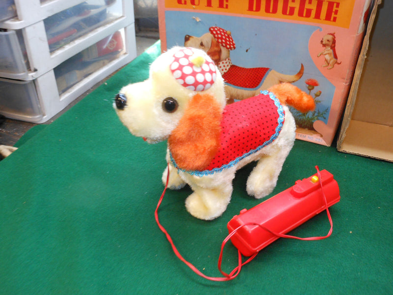 Fully Working Tiny Spaniel Remote Control Fur-Covered Toy with Action and Box