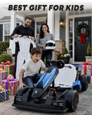 Okay Run 36V Electric Kids' Go Kart, Porsche Drift Kart, Blue