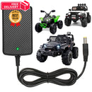 24V Black Charger for Kids' Ride-On Cars and Large Battery Toys