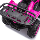 24V 80W Children’s Off-Road ATV with Non-Slip Tires, LED Illumination, Bluetooth Connectivity, and Storage Compartment