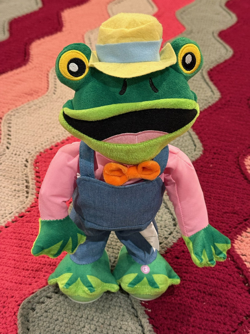 Working Gemmy Frogz Deluxe Singing and Dancing Frog "My Money Don't Jiggle Jiggle"