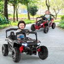 12V Electric Ride-On Car for Kids with Remote Control, LED Lights, and Music