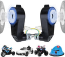 Set of 2 High-Speed 12V RS550 Gearbox Motors for Kids Ride-On Vehicles