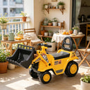 All-in-One Ride-On Bulldozer Digger and Tractor with Cart