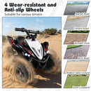 12V Battery-Powered 4-Wheeler Ride-On Toy with Sound, Lights, USB Connectivity, and Wireless Features