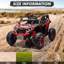 24V Electric 4WD Red 2-Seater Kids Ride-On Car with Remote Control