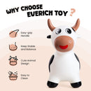 EVERICH TOY White Cow Bouncing Ride-On for Toddlers 18 Months and Up