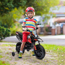 12V Red Aprilia Licensed Kids Motorcycle with Training Wheels