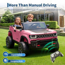 Pink 24V Electric Truck for Kids with Two-Seater Design