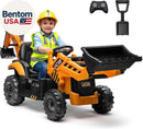 JCB 3CX 24V Licensed Excavator Ride-On Toy for Kids, Backhoe Digger Play Vehicle