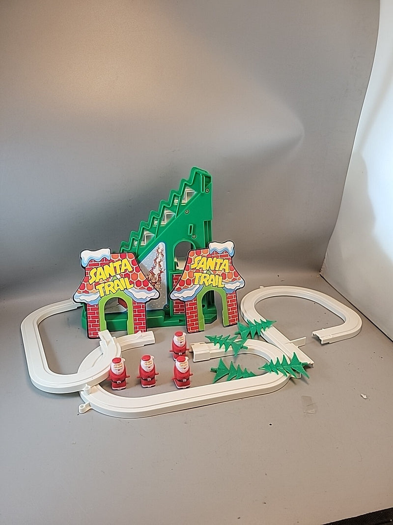 Battery-Operated Ding Ding Santa Trail Toy with Box - Rare Collectible