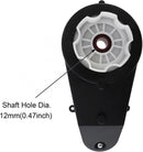 High-Speed 40000RPM 555 C Electric Motor Gearbox in Black for Toys
