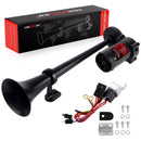 12V 150dB High-Volume Black Truck Air Horn with Button