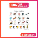 kukifun 21-Piece Realistic Marine Creature Playset for Children